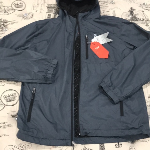 🎁 Free Country  Wind Shear Zip Up Hooded Jacket - Picture 9 of 11